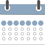 Calendario indicando primera semana del mes