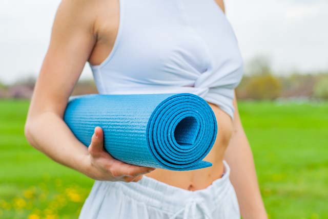 Yoga Mats in Yoga  Blue 