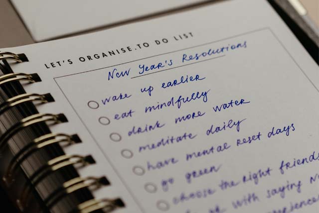 New Year’s resolutions