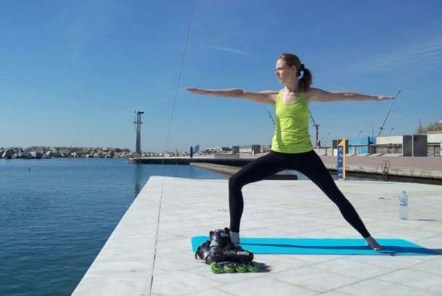 Yoga and Inline skating